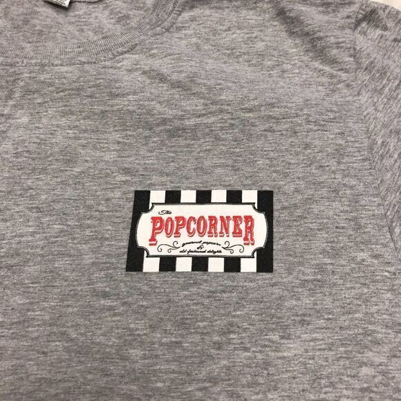 Popcorner Wichita Kansas gray T shirt Large - Picture 2 of 5